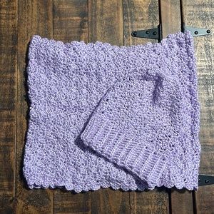 By Me - Homemade Scarf and Hat Set - Size: OS